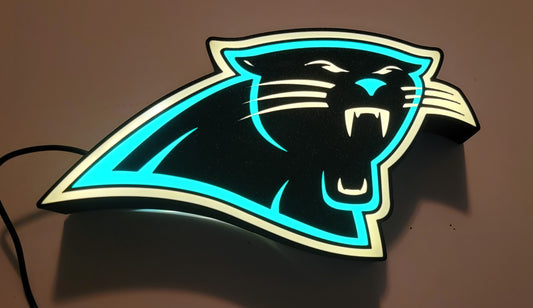 Carolina Panthers Logo LED Lightbox