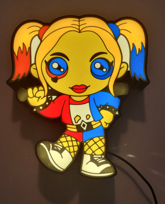 Chibi Harley Quinn LED Lightbox