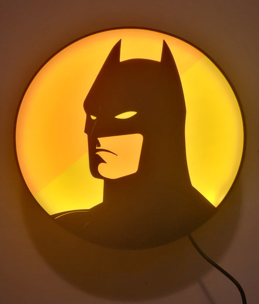 Batman Yellow/Orange Silhouette LED Lightbox