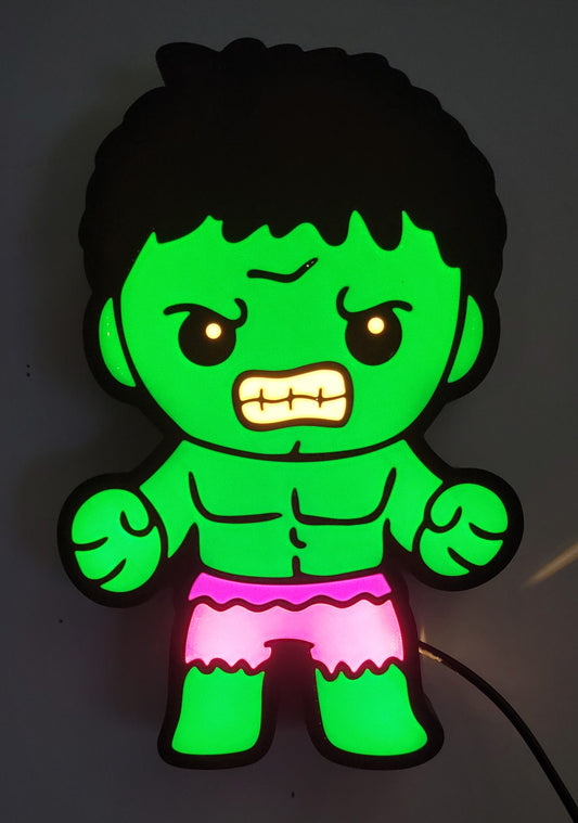 Chibi Incredible Hulk LED Lightbox