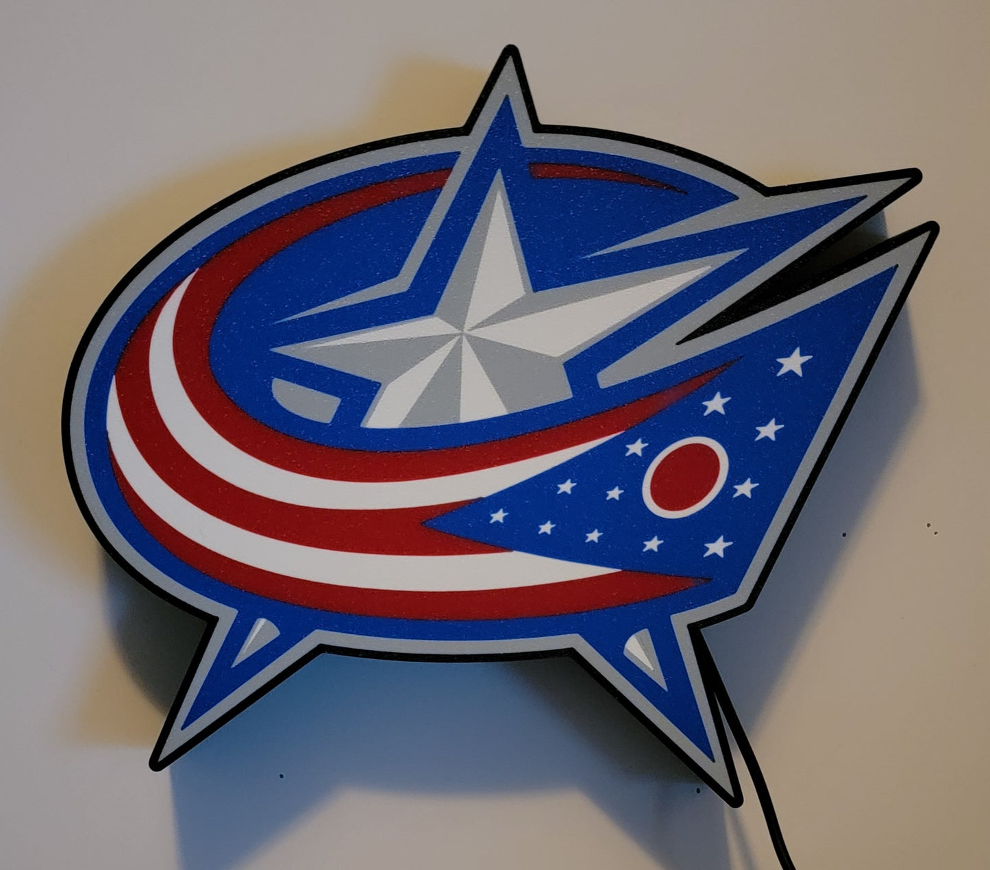 Columbus Blue Jackets Logo LED Lightbox