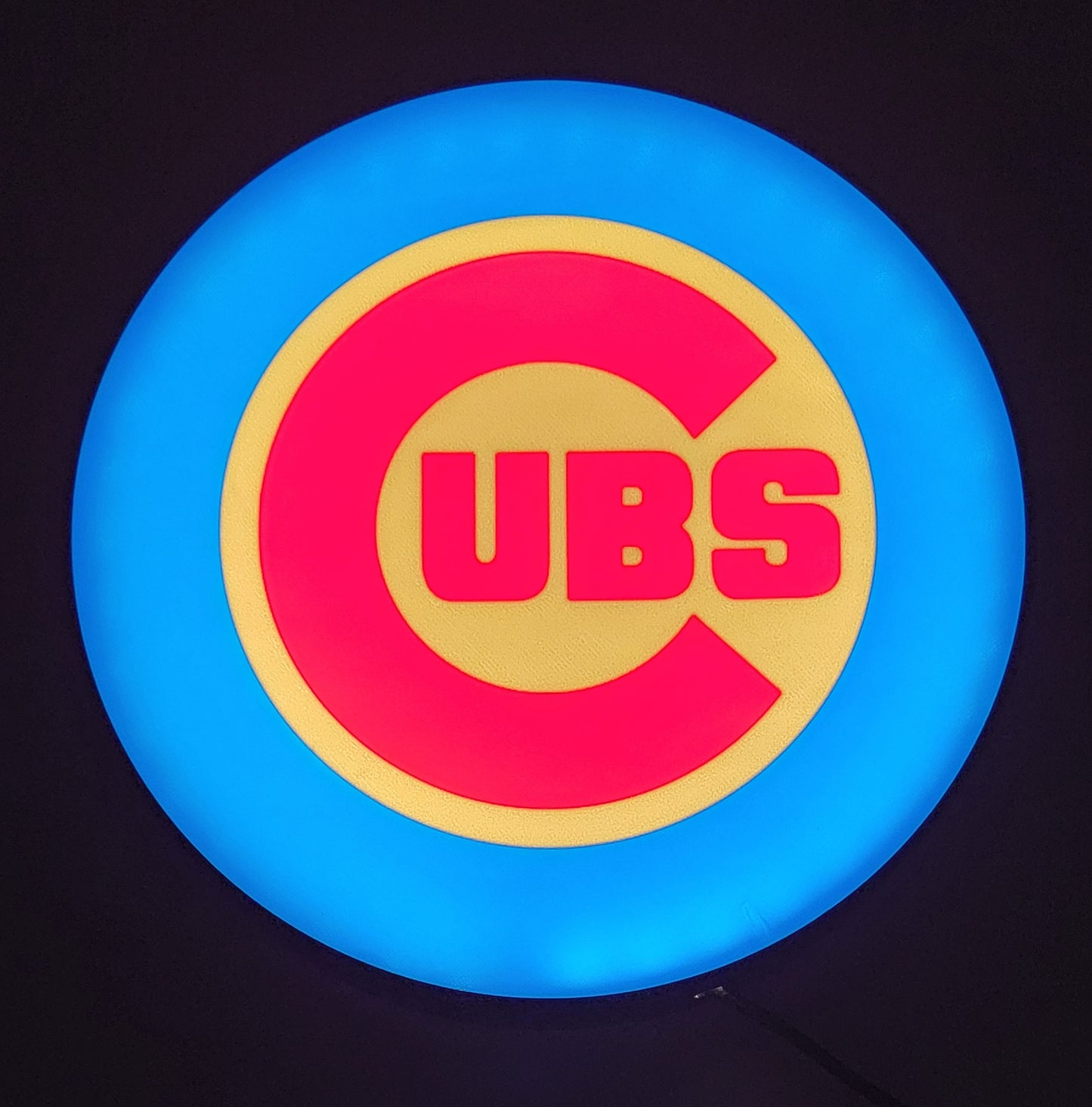 Chicago Cubs Modern Logo LED Lightbox