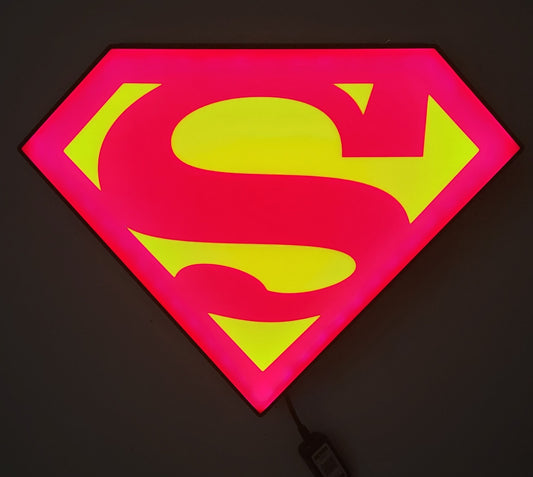 Superman Logo LED Lightbox