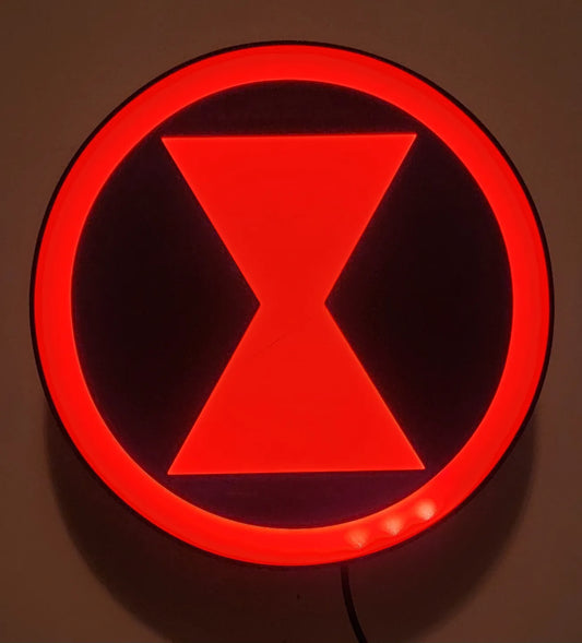 Black Widow Logo LED Lightbox