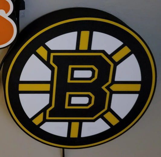 Boston Bruins Logo LED Lightbox