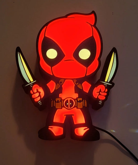 Chibi Deadpool LED Lightbox