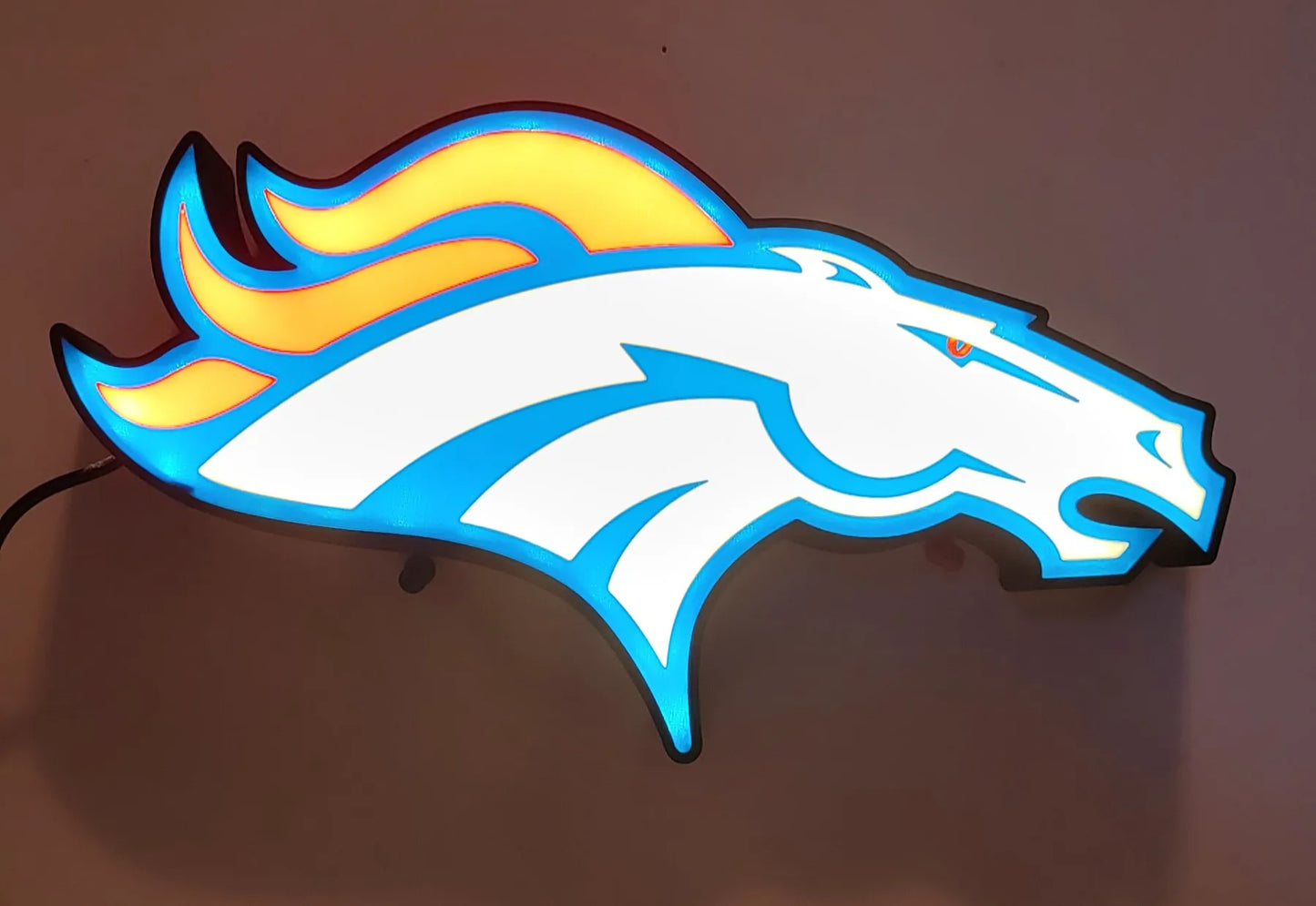 Denver Broncos Logo LED Lightbox