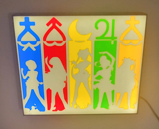 Sailor Moon Silhouettes LED Lightbox