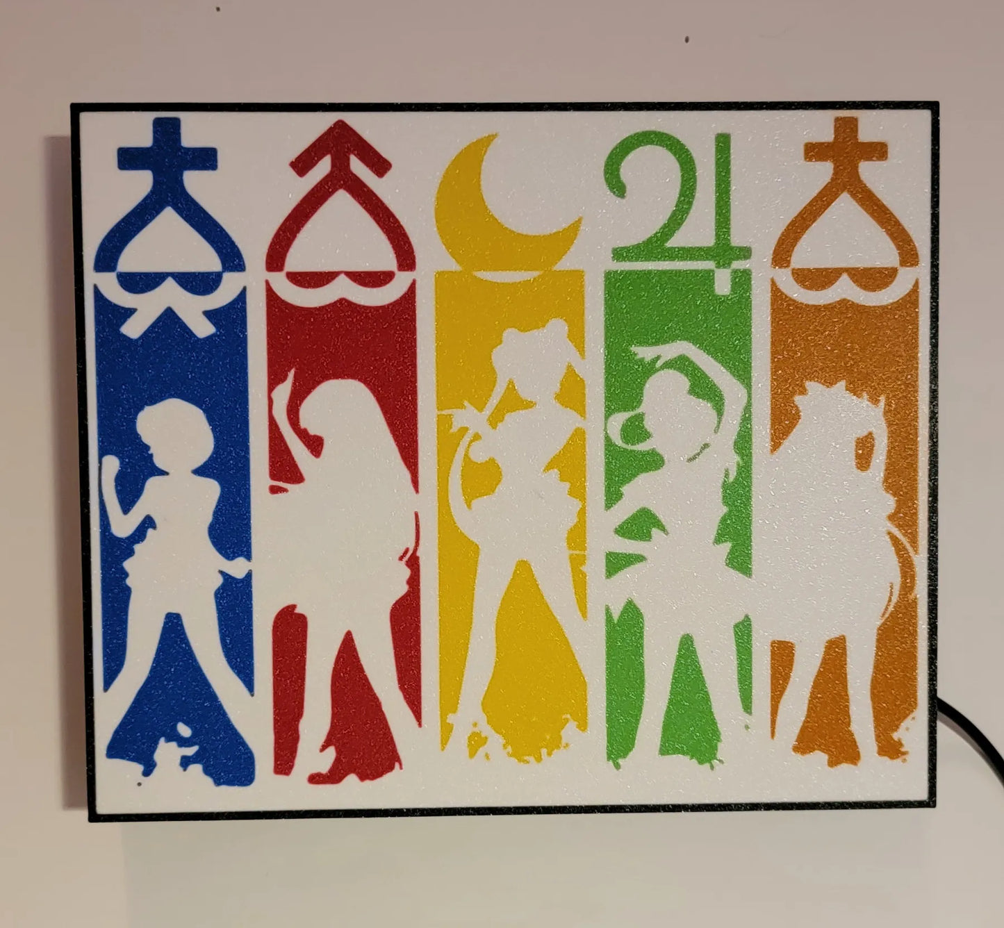 Sailor Moon Silhouettes LED Lightbox