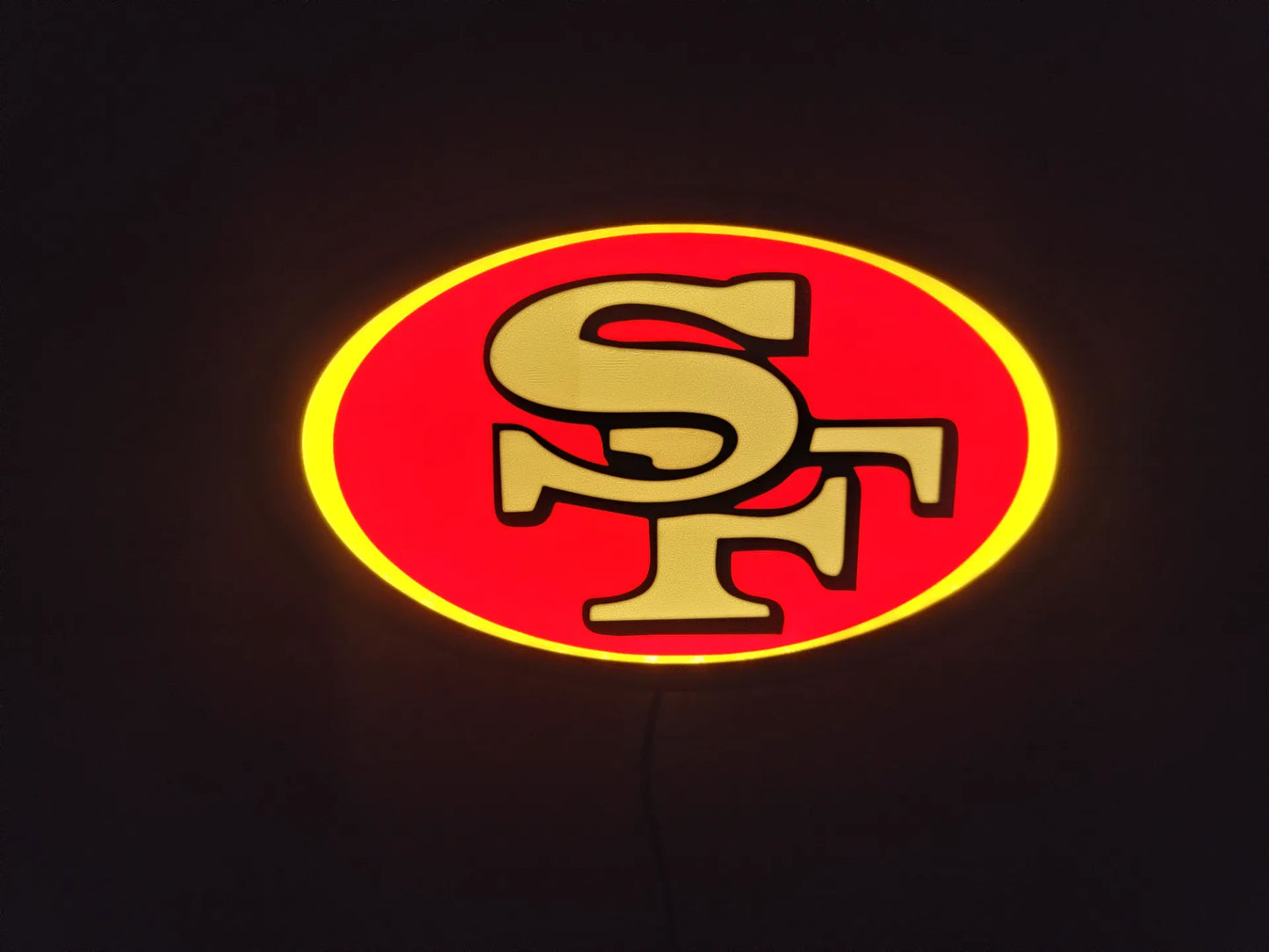 San Francisco 49ers Logo LED Lightbox