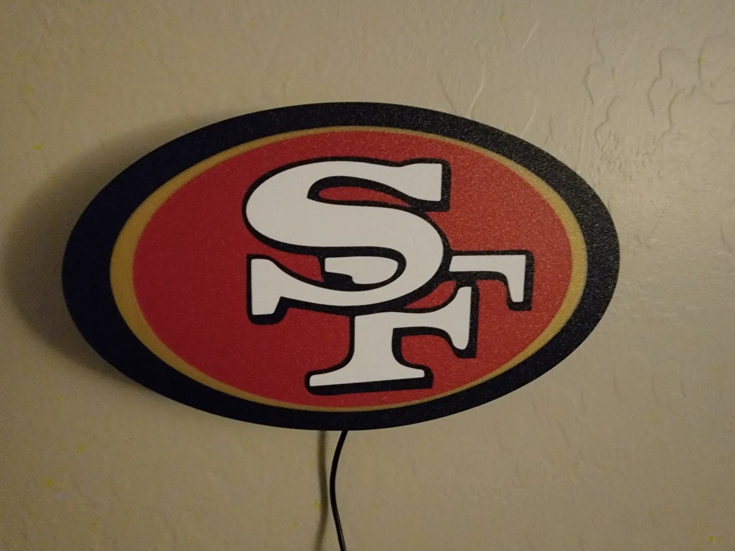 San Francisco 49ers Logo LED Lightbox