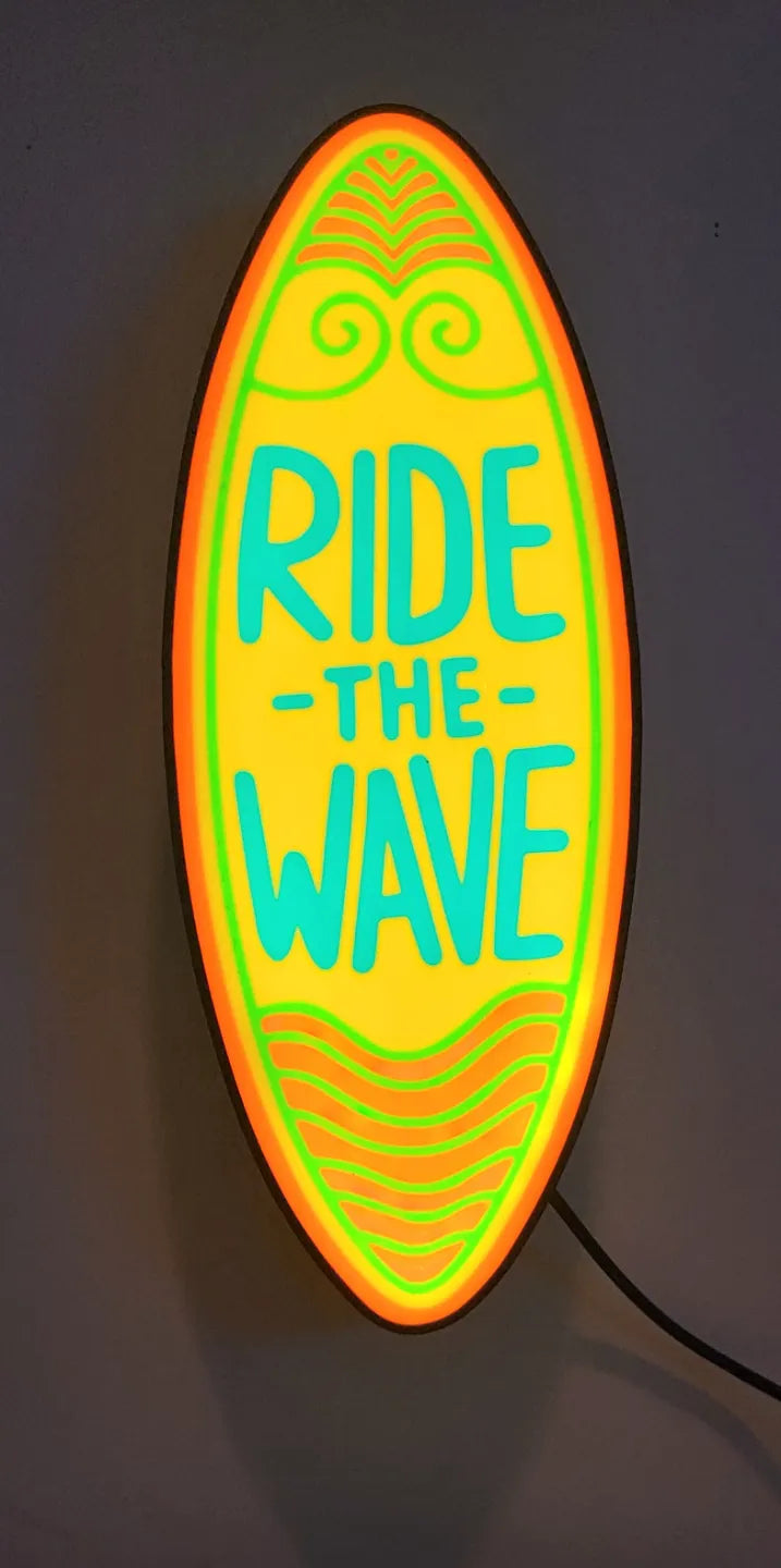 Surfboard - Ride the Wave LED Lightbox