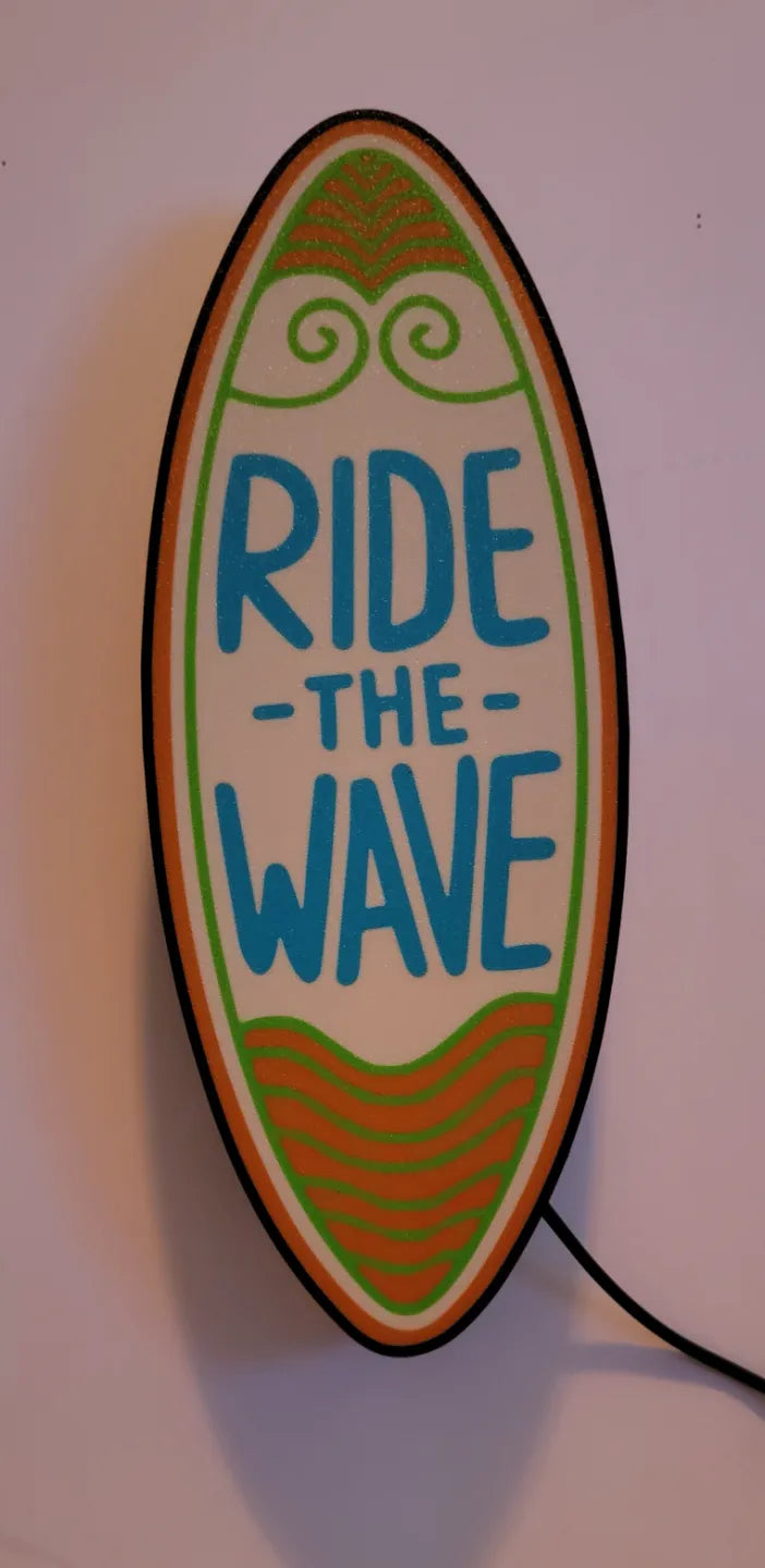 Surfboard - Ride the Wave LED Lightbox