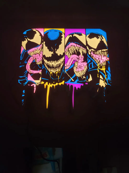 Venom Comic Strip LED Lightbox