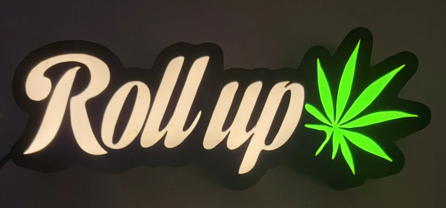 Roll Up Weed LED Lightbox